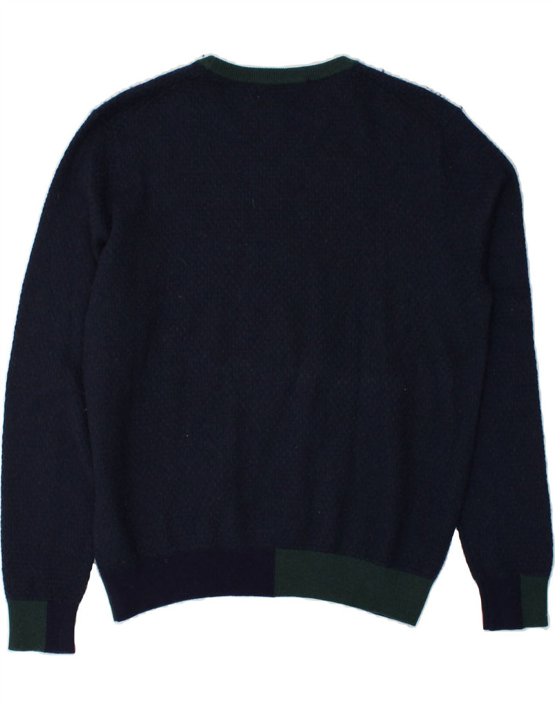 HARMONT & BLAINE Womens Crew Neck Jumper Sweater UK 16 Large Navy Blue | Vintage Harmont & Blaine | Thrift | Second-Hand Harmont & Blaine | Used Clothing | Messina Hembry 