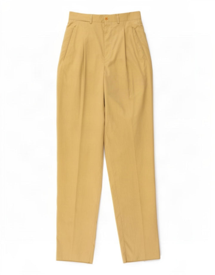 Vintage Womens Pegged Chino Trousers W30 L36 Yellow