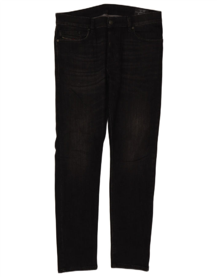 Diesel Mens D-Luster Slim Jeans W31 L30 Grey Cotton