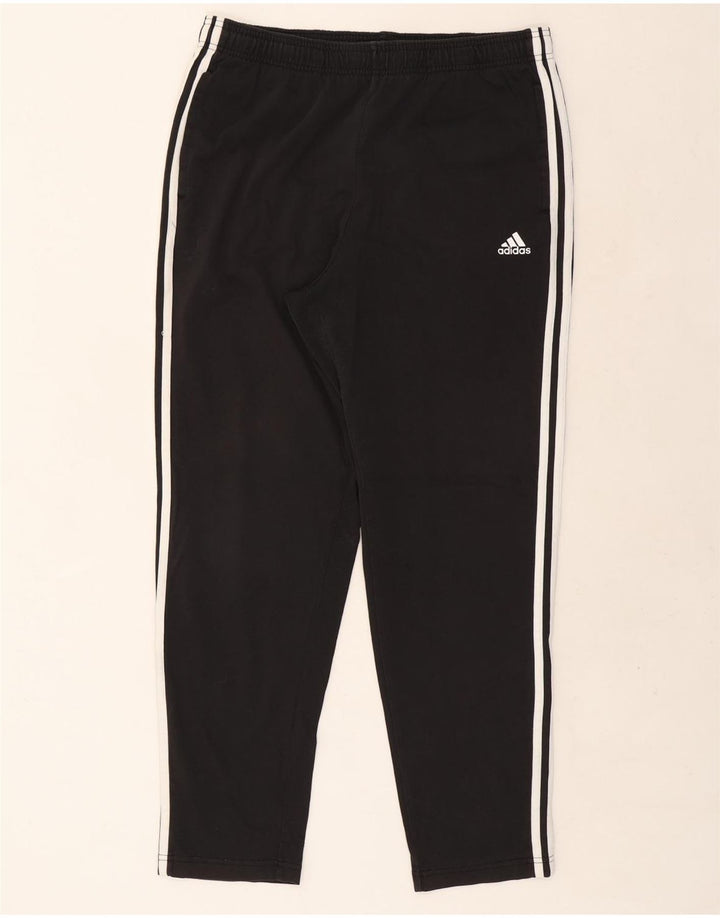 Adidas Mens Tracksuit Trousers XL Black Cotton