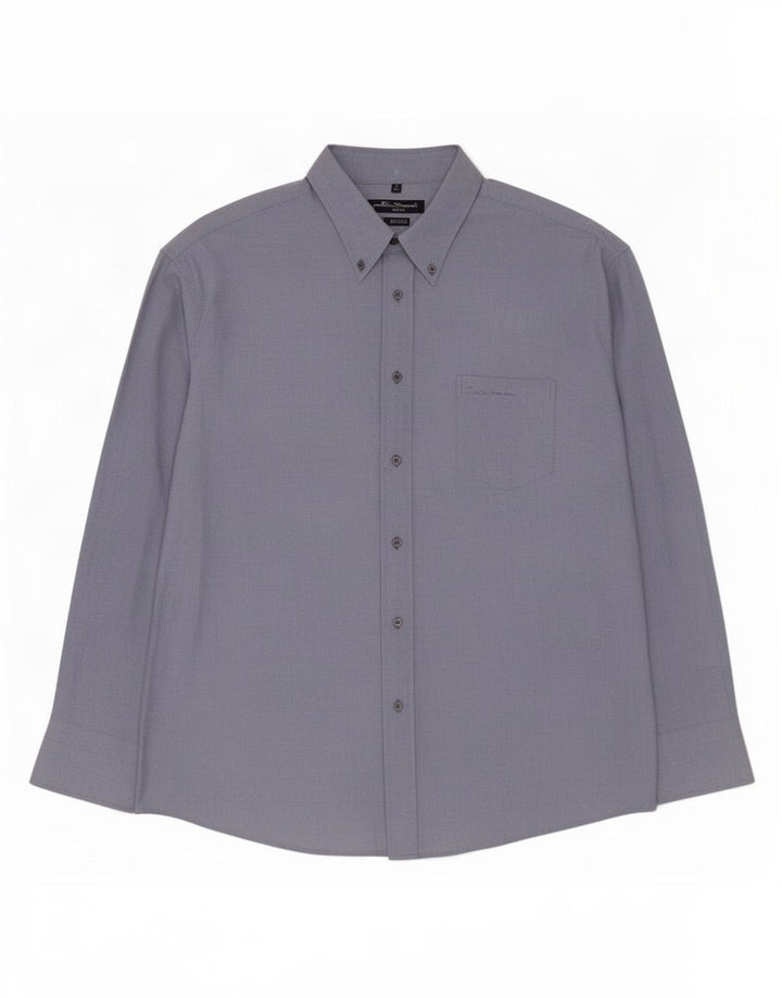Ben Sherman Mens Oxford Shirt 2XL Blue Cotton