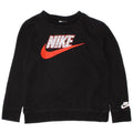 NIKE Boys Graphic Sweatshirt Jumper 6-7 Years Large Black
