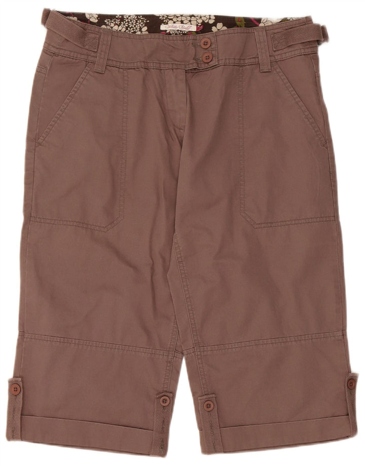 White Stuff Womens Bermuda Chino Shorts UK 12 Medium W32  Brown Cotton