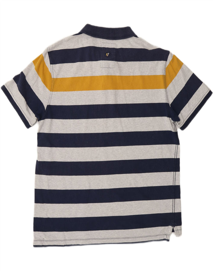 FAT FACE Mens Rugby Polo Shirt Large Multicoloured Striped