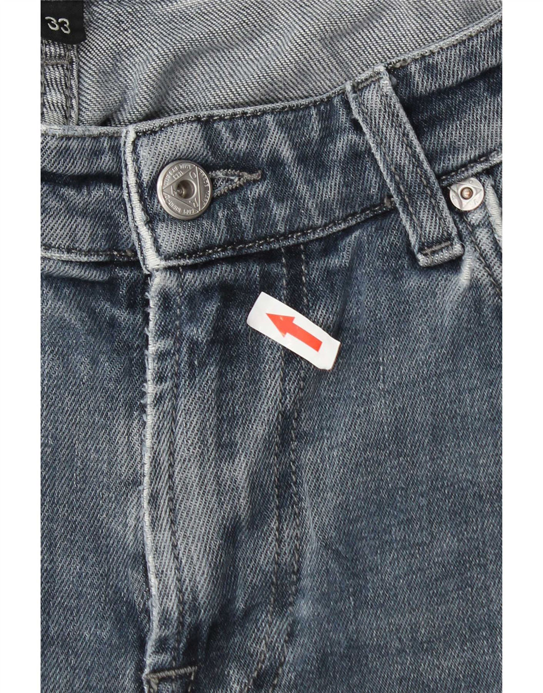 Roy Rogers Mens Straight Jeans W33 L31 Blue Cotton