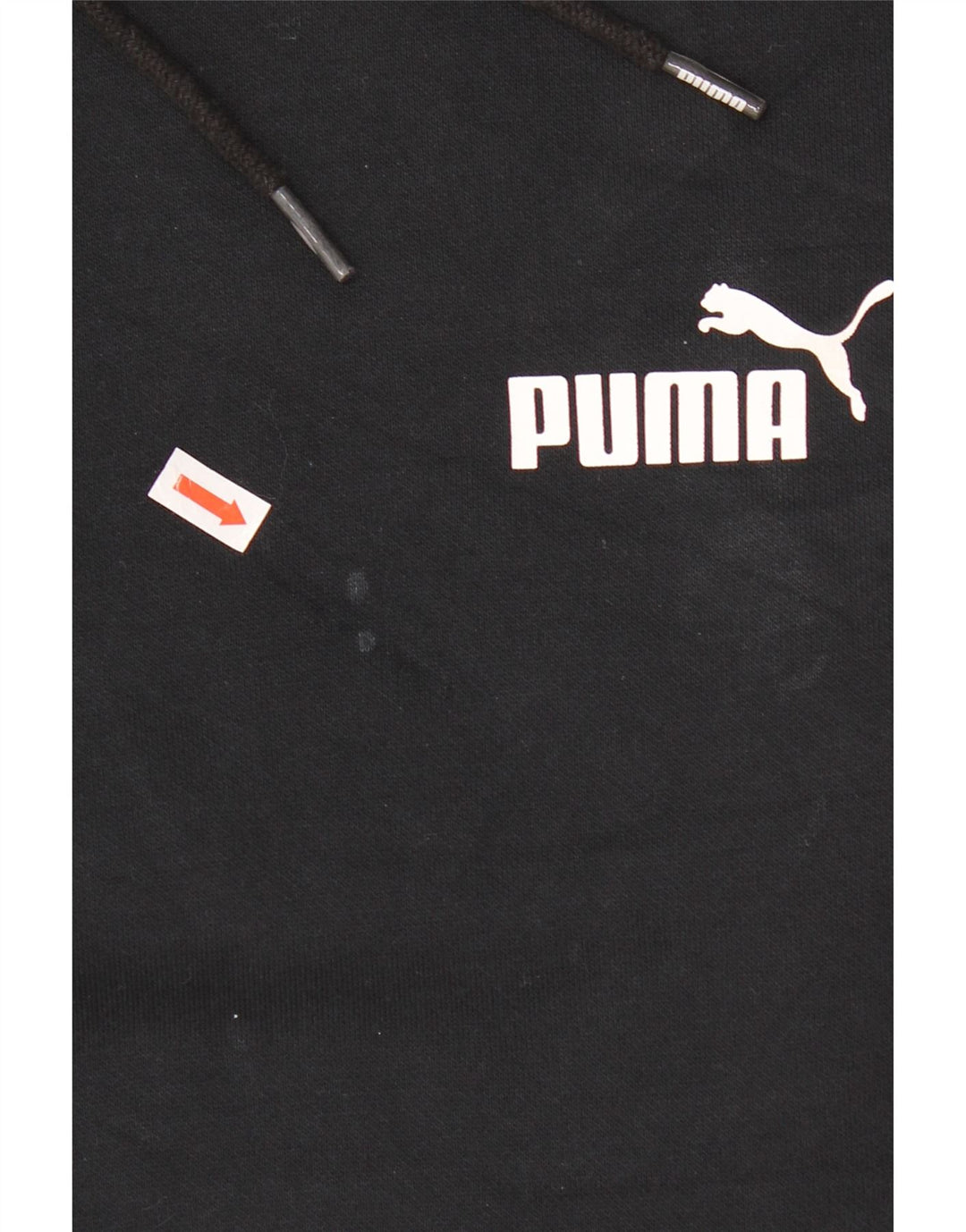 Puma Mens Hoodie Jumper Medium Black Cotton
