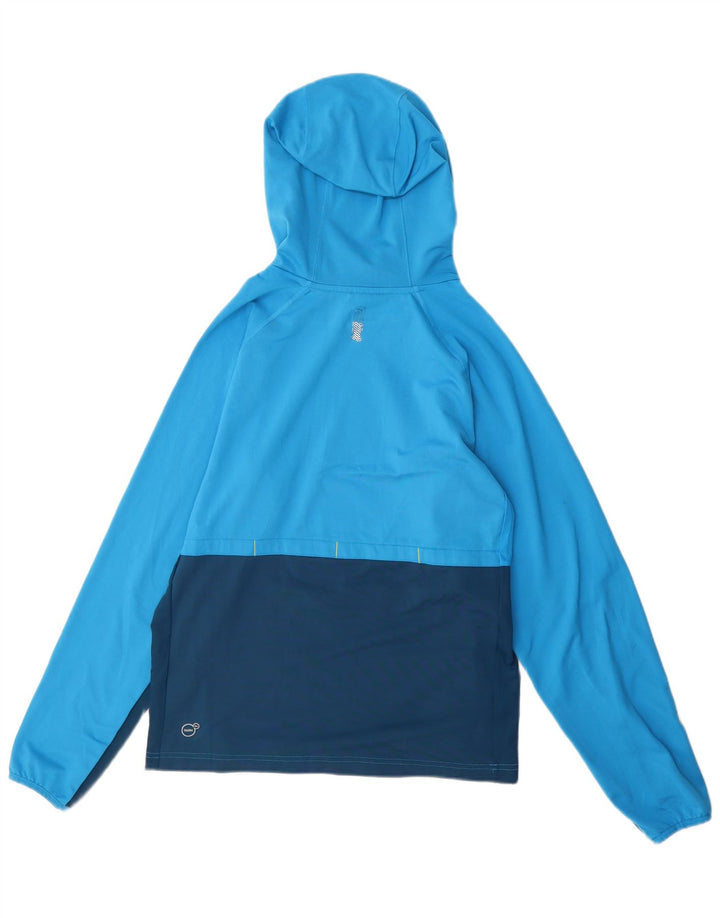 Puma Mens Hoodie Jumper Small Blue Colourblock Polyester