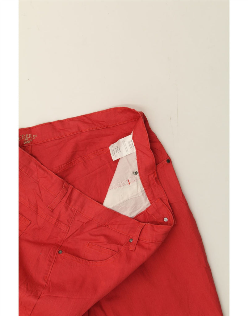 LEE Womens Riders Straight Capri Trousers US 20 3XL W40 L20 Red Cotton Vintage Lee and Second-Hand Lee from Messina Hembry 