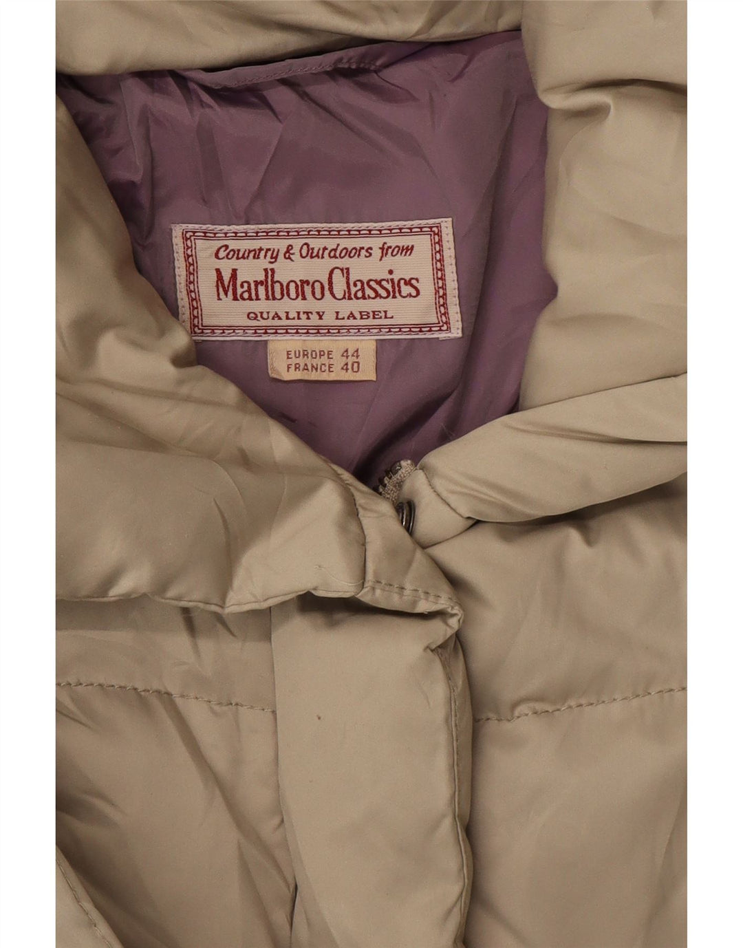 MARLBORO CLASSICS Womens Padded Jacket Size 40 Medium Green Polyester Vintage Marlboro Classics and Second-Hand Marlboro Classics from Messina Hembry 