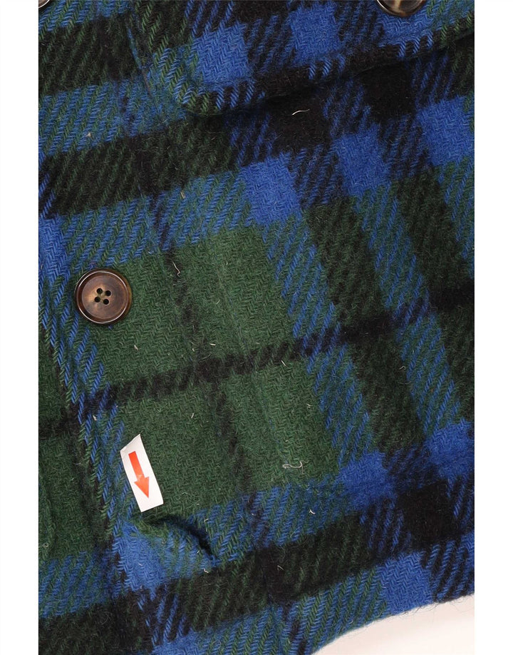 Les Copains Mens Utility Jacket IT 52 XL Green Plaid