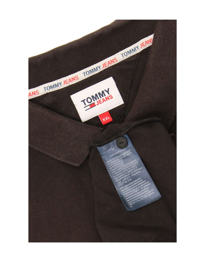 TOMMY HILFIGER Mens Polo Shirt 2XL Brown Cotton Vintage Tommy Hilfiger and Second-Hand Tommy Hilfiger from Messina Hembry 