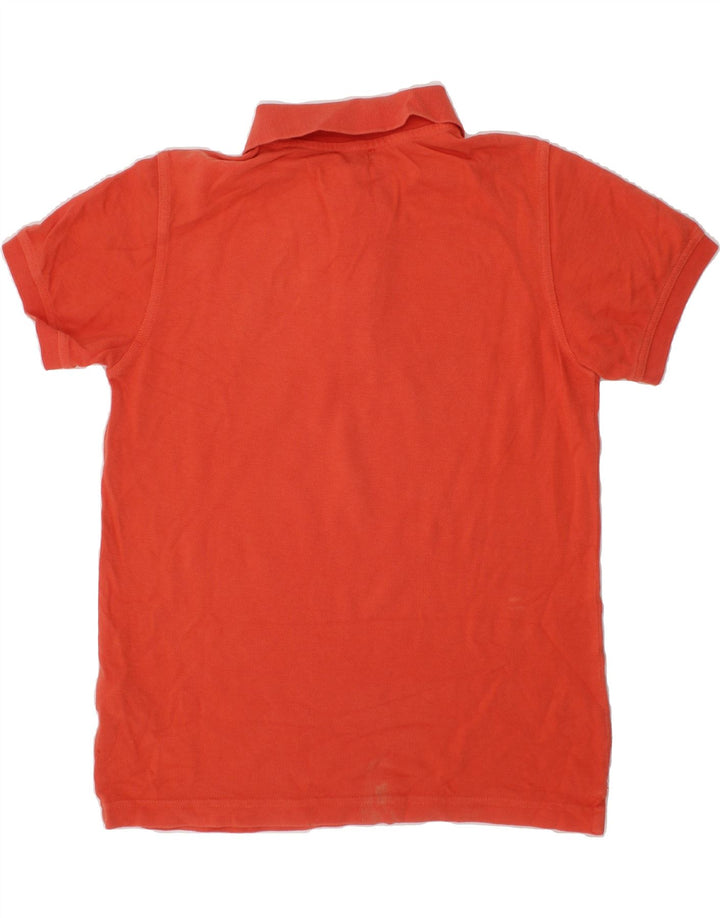 BENETTON Boys Polo Shirt 8-9 Years Large  Orange Cotton Vintage Benetton and Second-Hand Benetton from Messina Hembry 