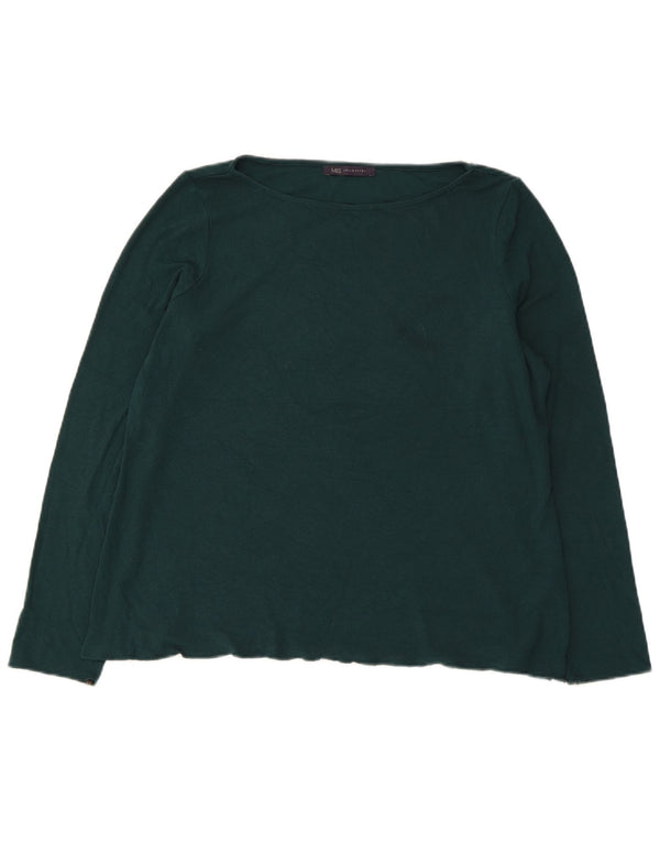 Marks & Spencer Womens Top Long Sleeve UK 18 XL Green Acrylic