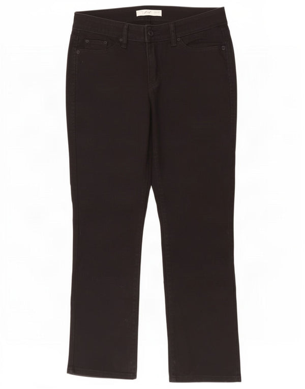 Levi's Womens 552 Straight Jeans UK 6 XS W28 L28 Black Cotton