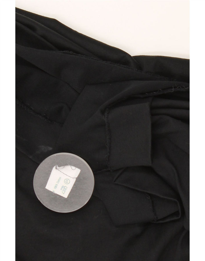 Luisa Spagnoli Womens Sheath Dress IT 44 Medium Black Cotton