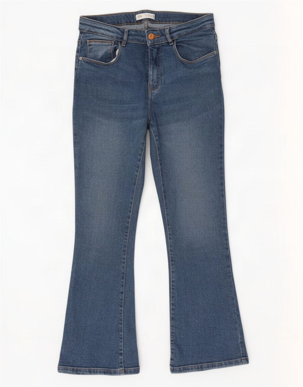 Zara Girls Bootcut Jeans 13-14 Years W28 L25 Blue Cotton