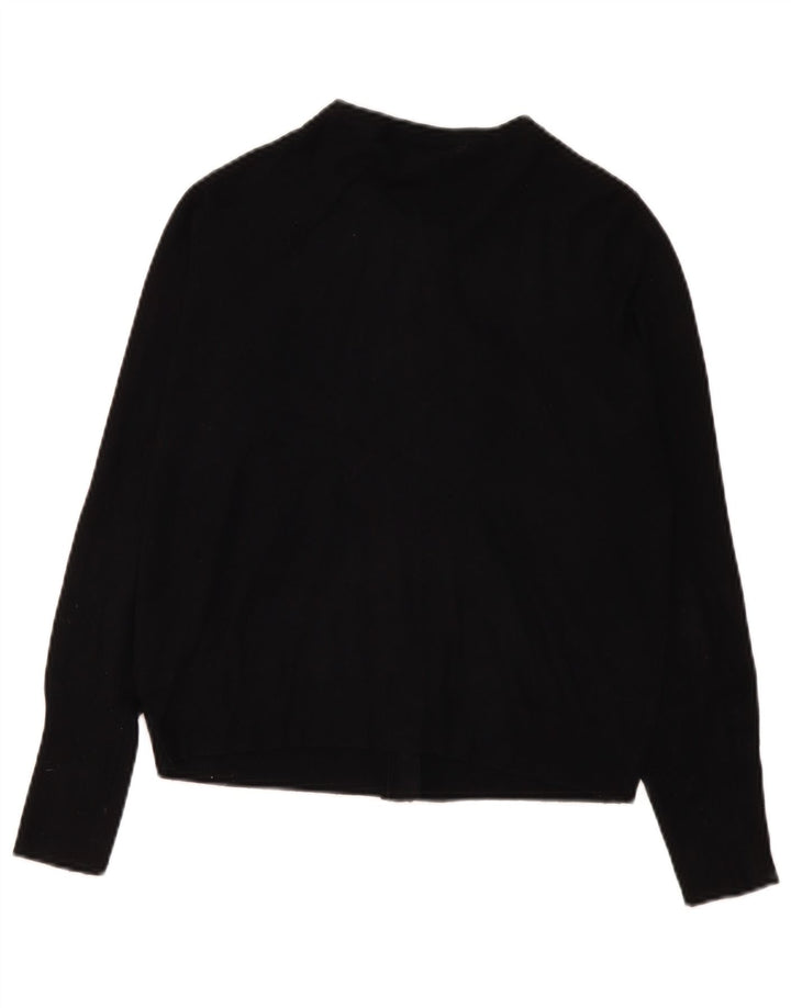 Marks & Spencer Womens Cardigan Sweater UK 14 Medium Black Viscose