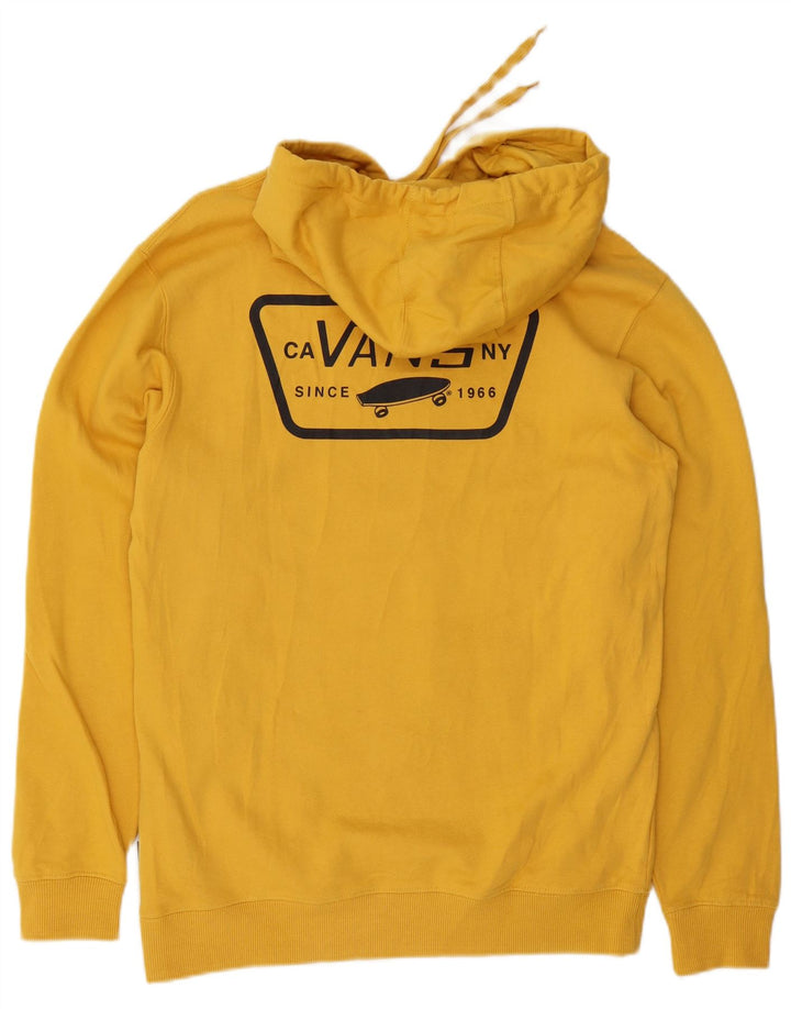 Vans Mens Graphic Hoodie Jumper Small Yellow