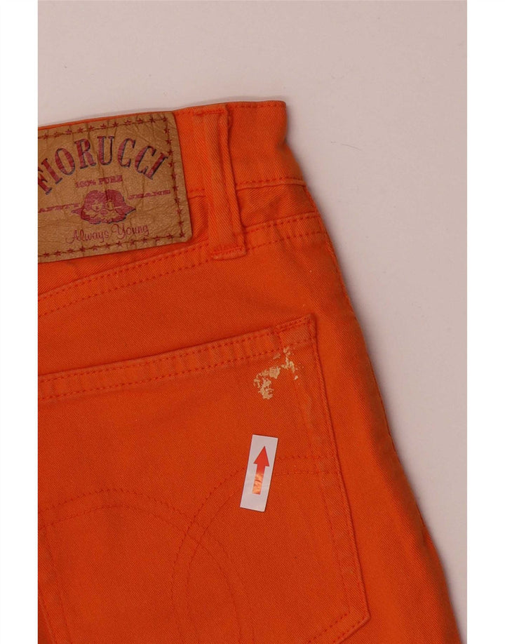 Fiorucci Womens Slim Jeans W28 L30 Orange Cotton