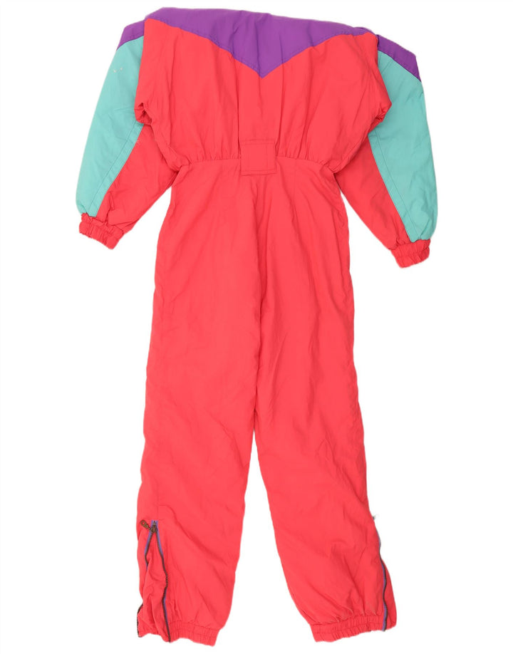 Vintage Womens Ski Jumpsuit IT 42 Medium Multicoloured Colourblock