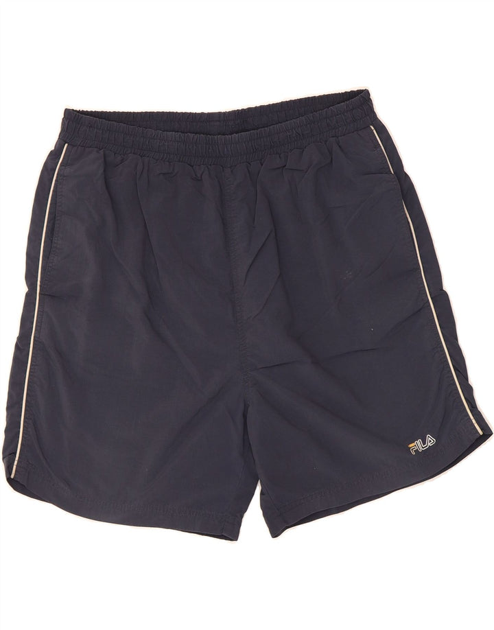 FILA Mens Sport Shorts XL  Navy Blue Nylon Vintage Fila and Second-Hand Fila from Messina Hembry 
