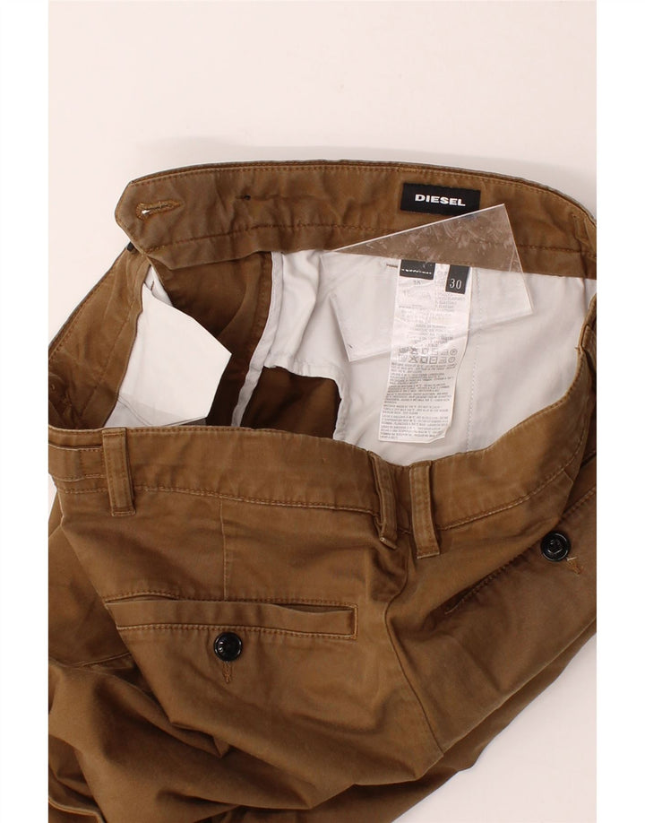 DIESEL Mens Slim Chino Trousers W30 L27 Brown Cotton Vintage Diesel and Second-Hand Diesel from Messina Hembry 
