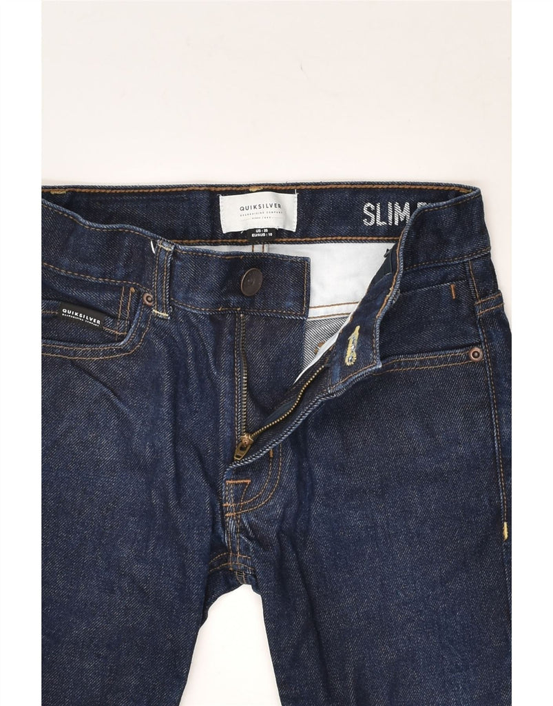 QUIKSILVER Boys Slim Jeans 9-10 Years W25 L25  Navy Blue Cotton | Vintage Quiksilver | Thrift | Second-Hand Quiksilver | Used Clothing | Messina Hembry 