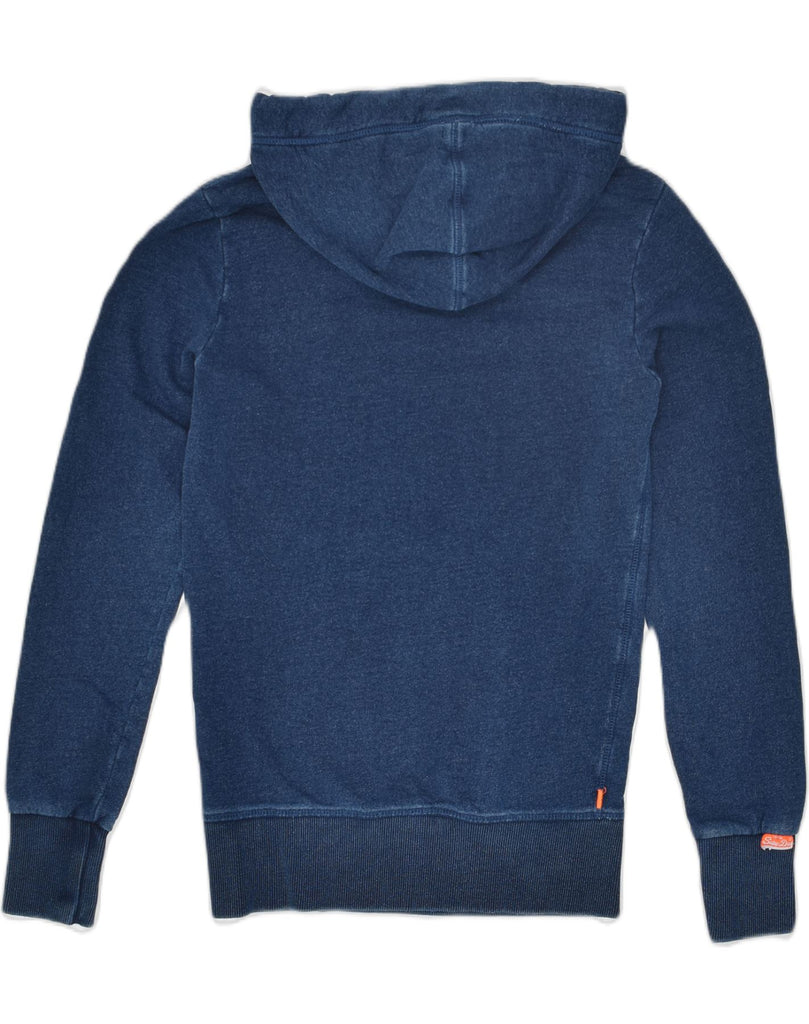 SUPERDRY Mens Hoodie Jumper XS Navy Blue Cotton | Vintage Superdry | Thrift | Second-Hand Superdry | Used Clothing | Messina Hembry 