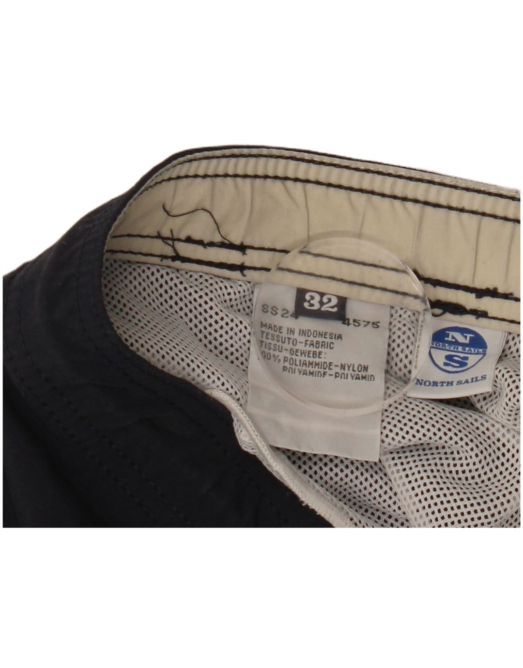 NORTH SAILS Mens Graphic Swimming Shorts Medium  Navy Blue Polyamide