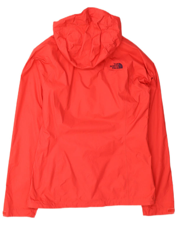 The North Face Womens Hooded Rain Jacket UK 10 Small Orange