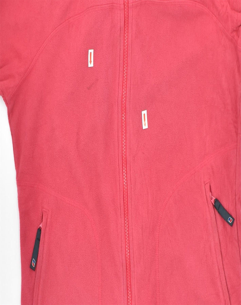 BERGHAUS Womens Fleece Jacket UK 14 large Pink Polyester | Vintage | Thrift | Second-Hand | Used Clothing | Messina Hembry 