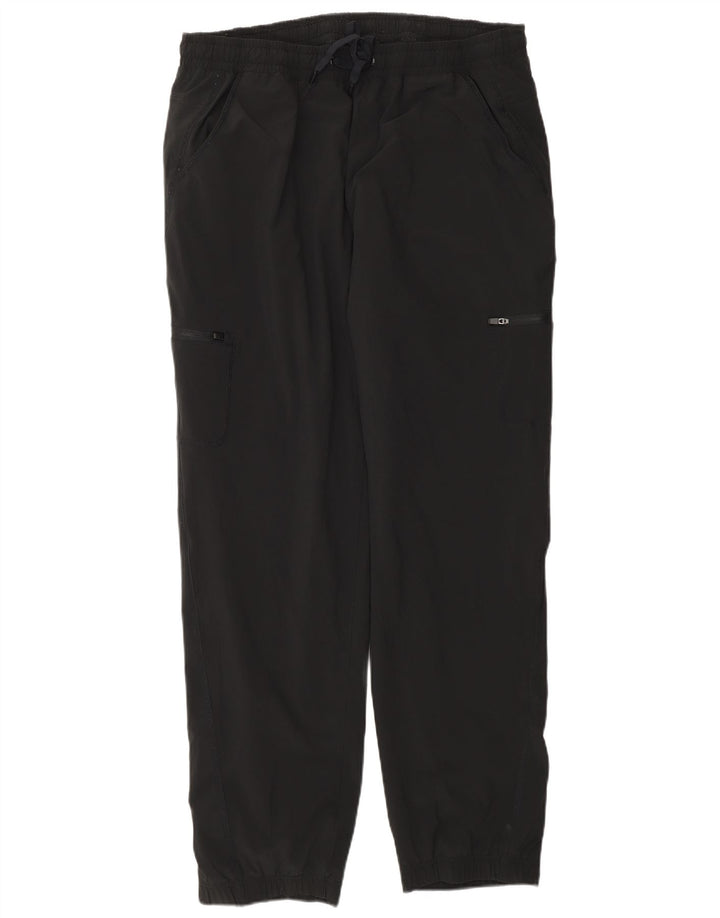 EDDIE BAUER Womens Cargo Tracksuit Trousers Joggers UK 14 Large Black