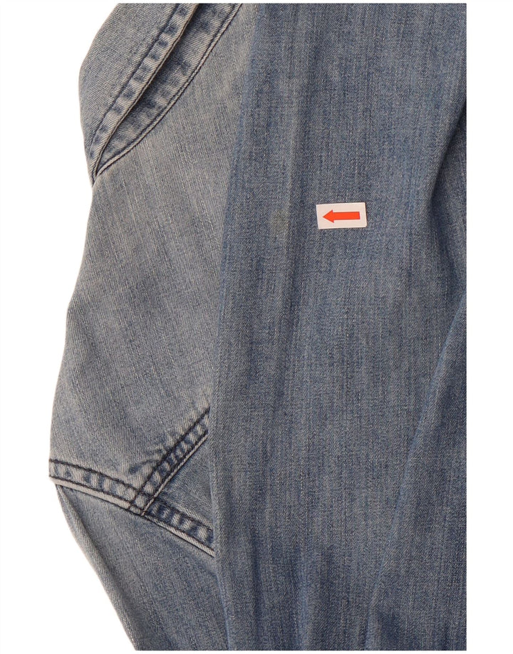 American Eagle Outfitters Womens Denim Shirt UK 14 Medium Blue
