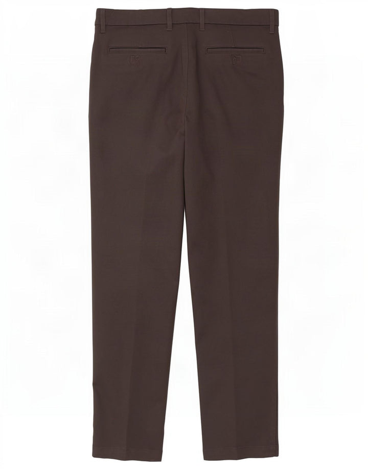 Marks & Spencer Womens Slim Chino Trousers W34 L33 Grey Cotton