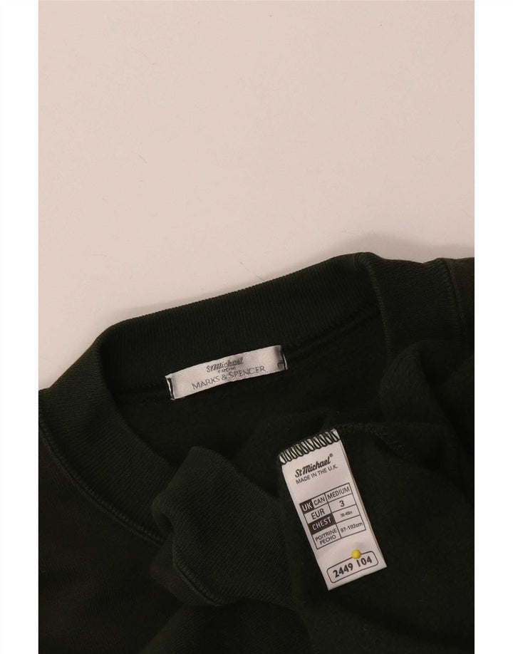 Marks & Spencer Mens Sweatshirt Jumper Medium Khaki Cotton