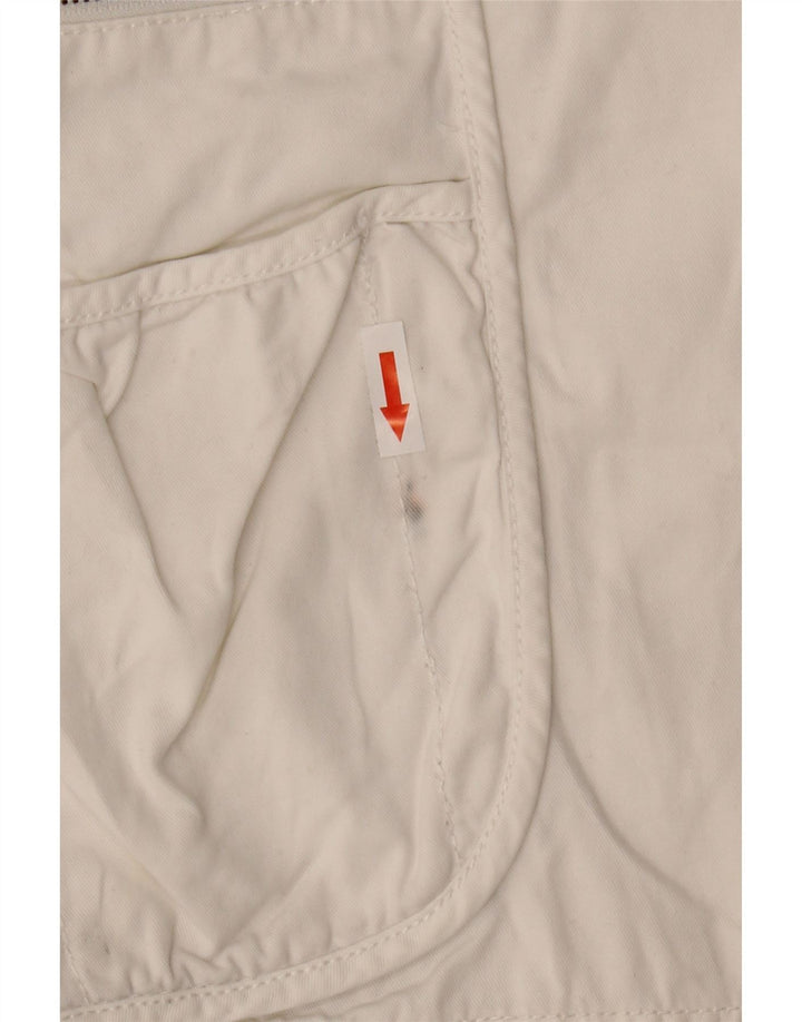 French Connection Mens Cargo Shorts W36 Large White Cotton