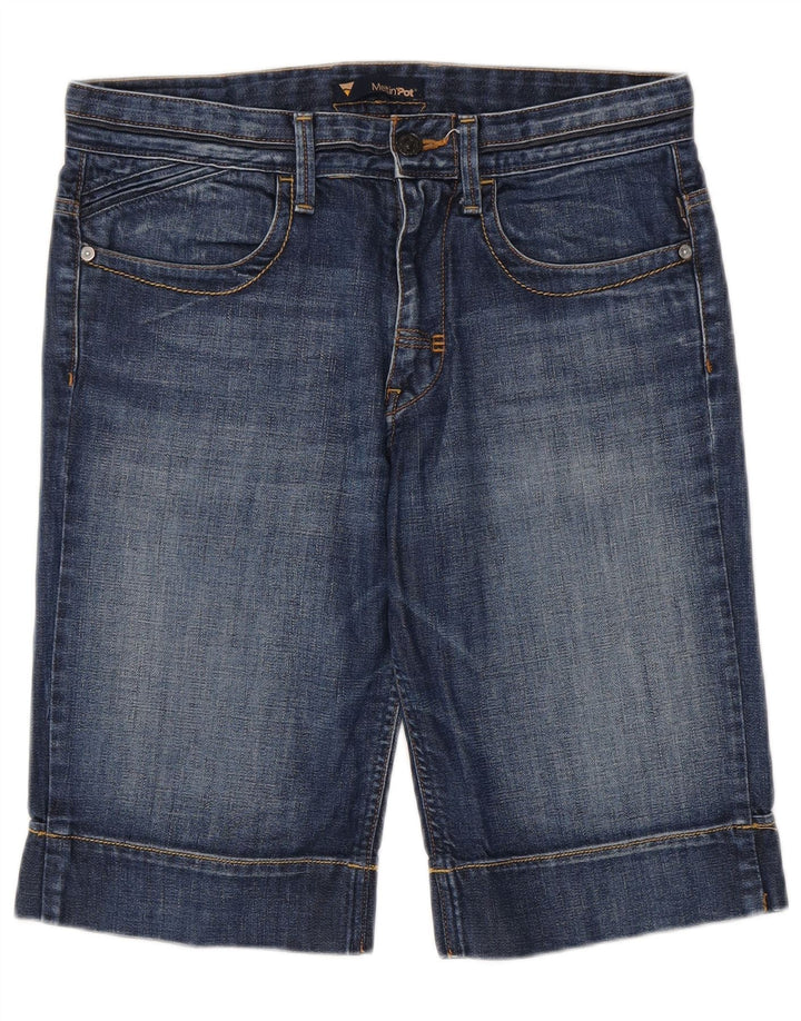 Meltin' Pot Womens Denim Shorts W31 Medium  Blue Cotton
