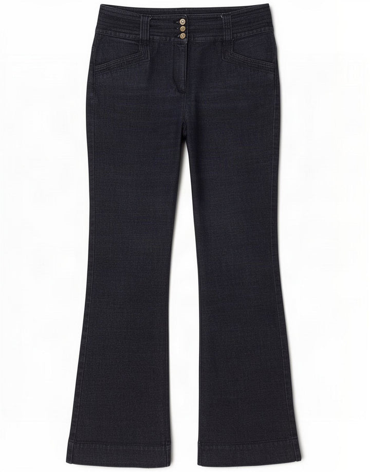 Principles Womens Petite Bootcut Jeans UK 12 Medium W30 L30 Navy Blue