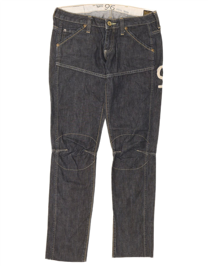G-Star Womens 3301 Graphic Slim Jeans W30 L29 Blue