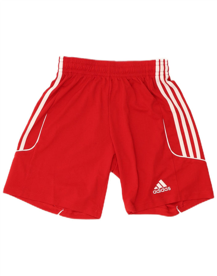 ADIDAS Mens Climalite Sport Shorts Small  Red Polyester