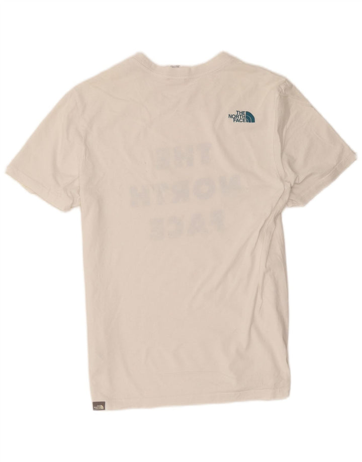 The North Face Mens Graphic T-Shirt Top Medium White Cotton