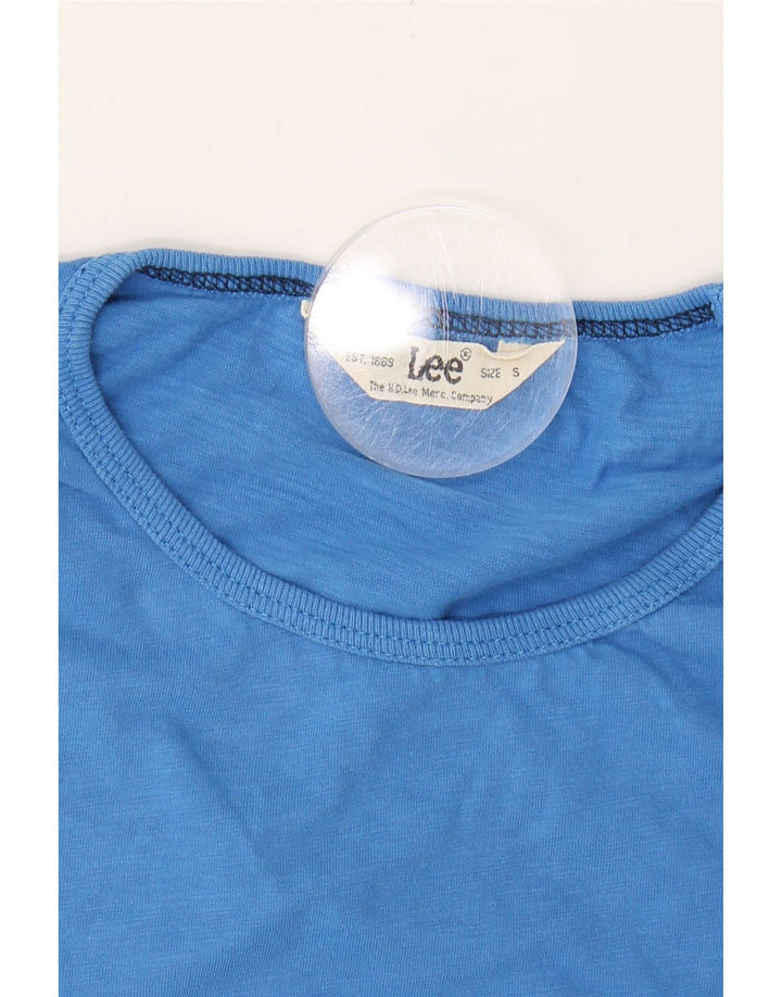 LEE Mens T-Shirt Top Small Blue Vintage Lee and Second-Hand Lee from Messina Hembry 