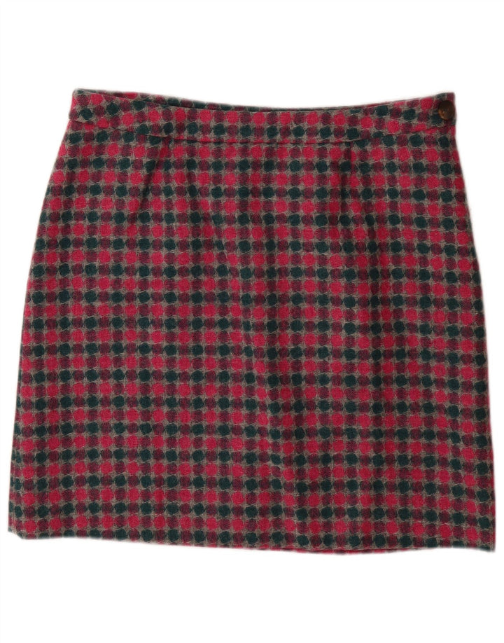 LAURA ASHLEY Womens Mini Skirt UK 16 Large W36  Multicoloured Spotted Wool