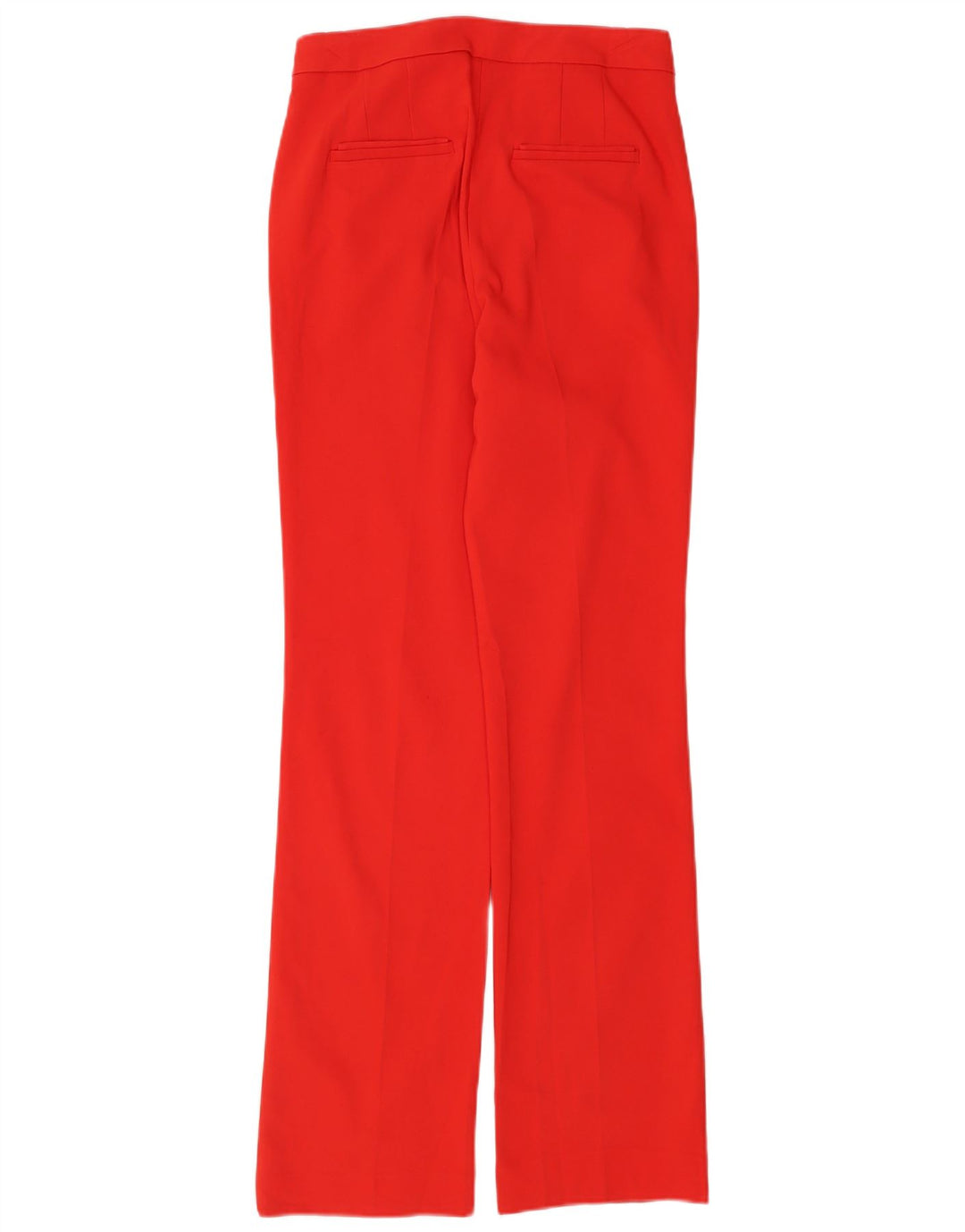 Zara Womens Straight Casual Trousers Medium W28 L34 Red