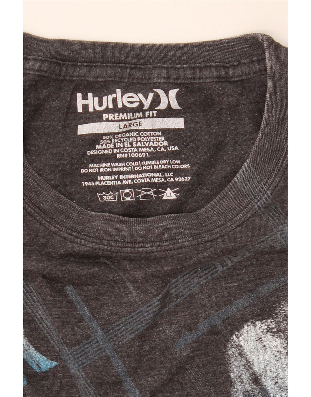 HARLEY Mens Premium Fit Graphic T-Shirt Top Large Grey Cotton