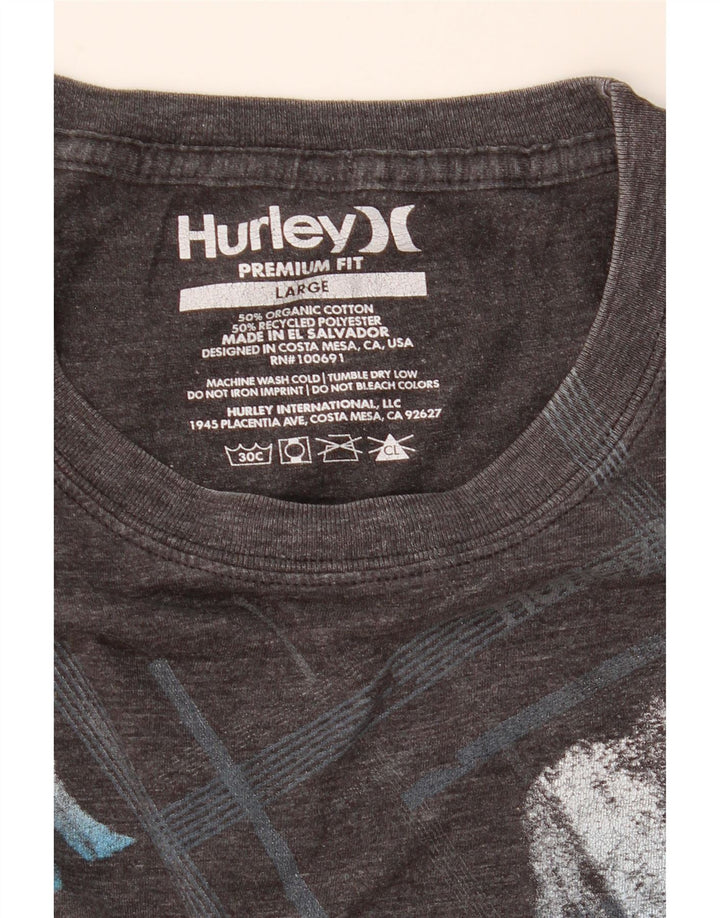 HARLEY Mens Premium Fit Graphic T-Shirt Top Large Grey Cotton