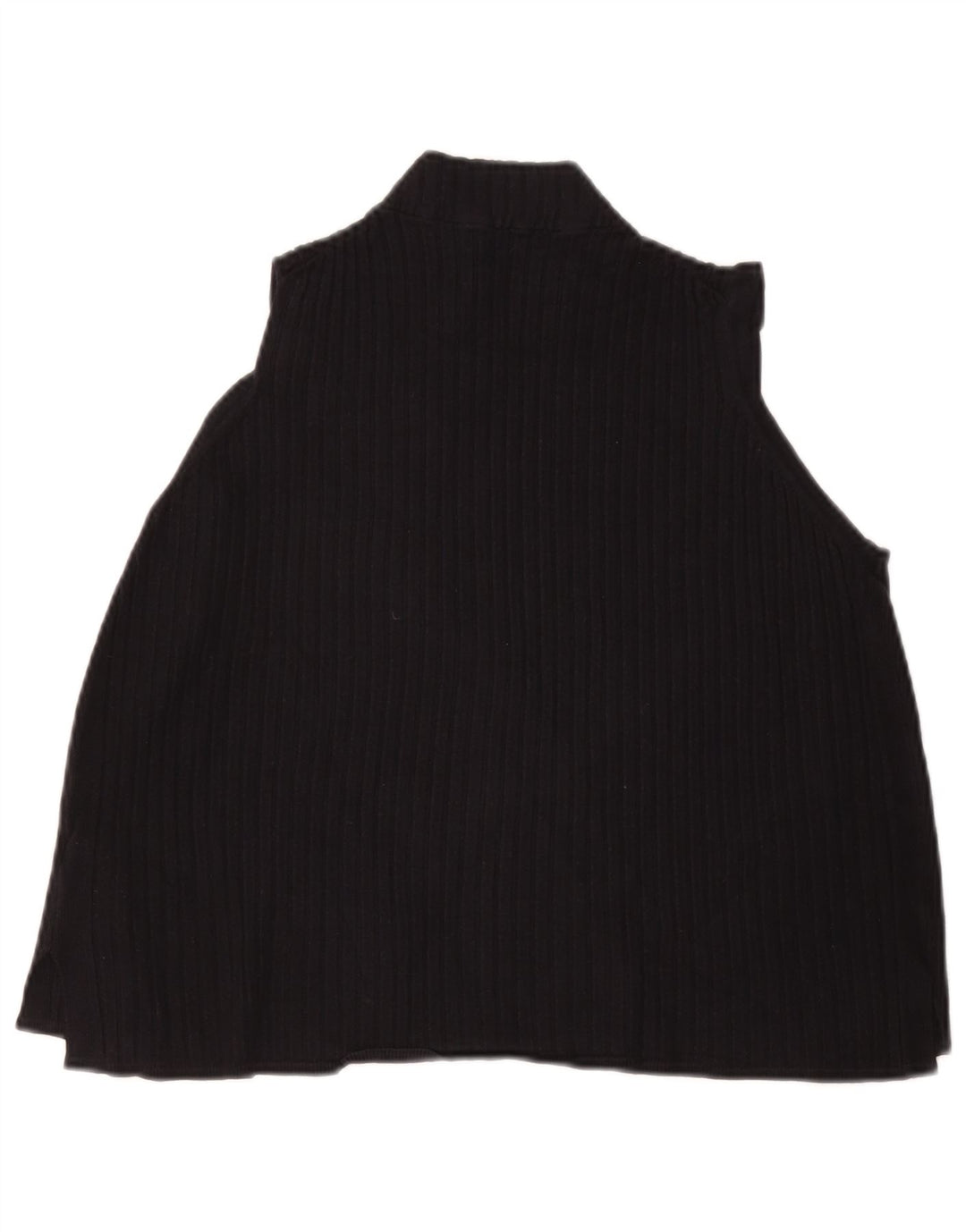 Marks & Spencer Womens Sleeveless Crop Top UK 20 2XL Black Viscose
