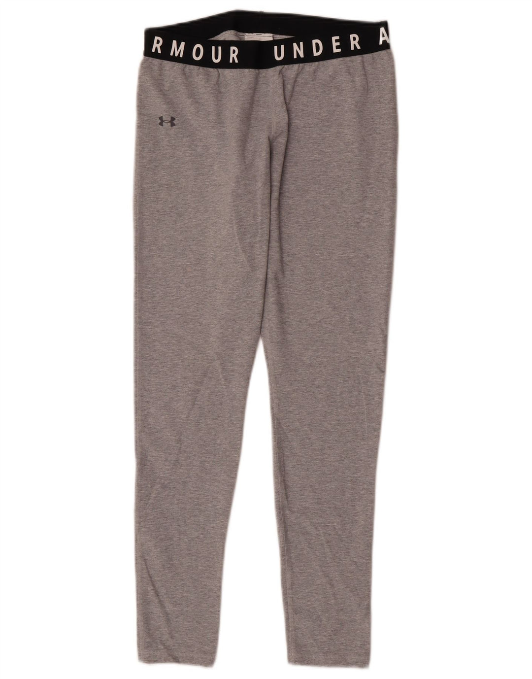 Under Armour Womens Graphic Leggings UK 14 Medium Grey Colourblock Cotton