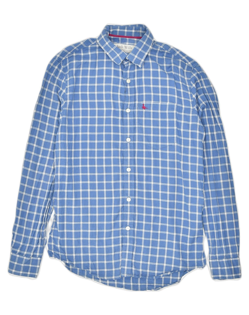 JACK WILLS Mens Shirt Small Blue Check Cotton | Vintage Jack Wills | Thrift | Second-Hand Jack Wills | Used Clothing | Messina Hembry 