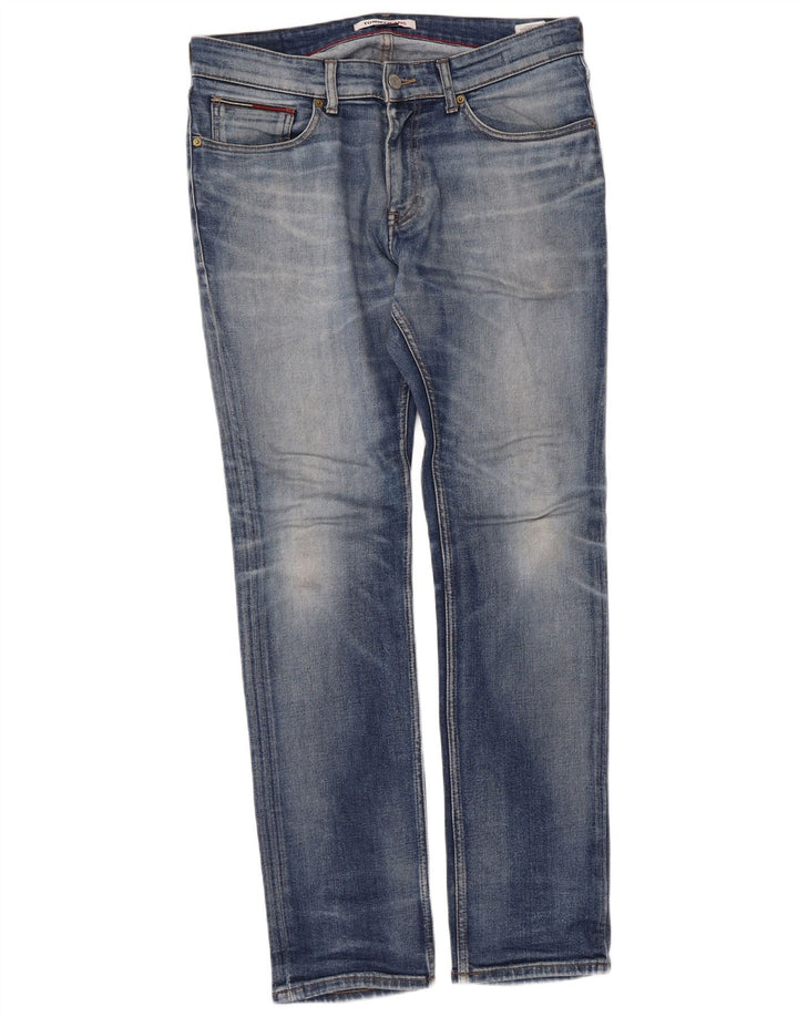 Tommy Hilfiger Mens Slim Jeans W32 L32 Blue Cotton